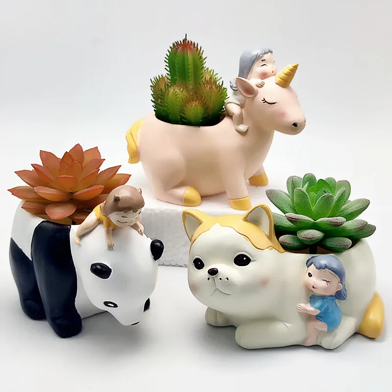 Transform Your DIY Decor with the Charming Silicone Mold Panda Horse Flower Pot H8b9efe640e054a96b948c7f5e5a5080cw