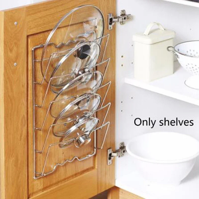 Transform Your Kitchen Organization with This Stainless Steel Pot Lid Shelf – Space Saver and Easy Access Holder S279b377c0f3e46818398dab7bd381862l