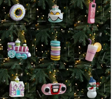 Celebrate the Season with the Charming Christmas Macaron Ice Cream Donut Shape Snowman Ball Ornament Saaec2ed2b78f4716a2e3f9fce5fba712i
